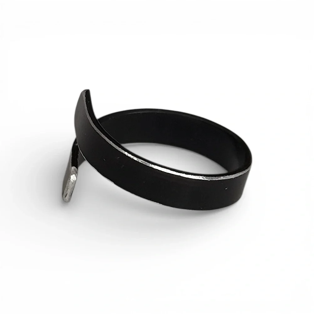 5 For 25💫Alternative Black Band Aluminum Ring